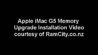 Apple iMac G5 Memory (RAM) Installation Video