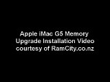 Apple iMac G5 Memory (RAM) Installation Video