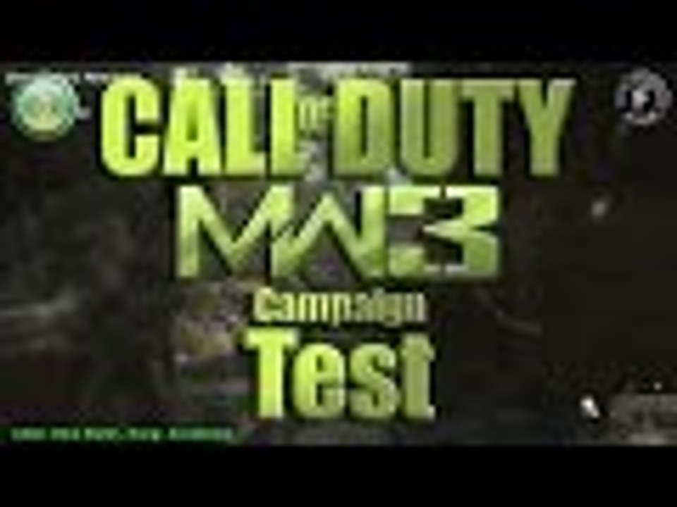 Modern Warfare 3 Campaign Test