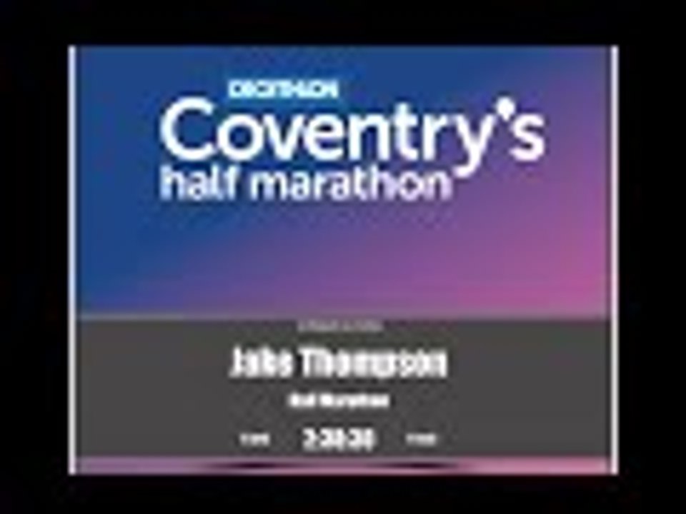 Me doing the Coventry Half Marathon