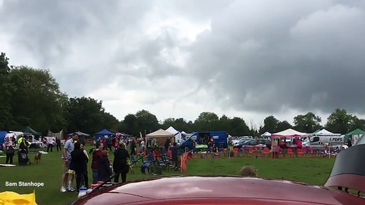 Terror at the Friskney village fair as TORNADO looms overhead