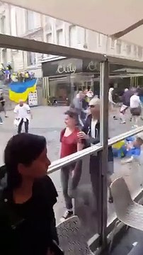 Hooligans Fighting - Germany vs Ukraine 12/06/2016