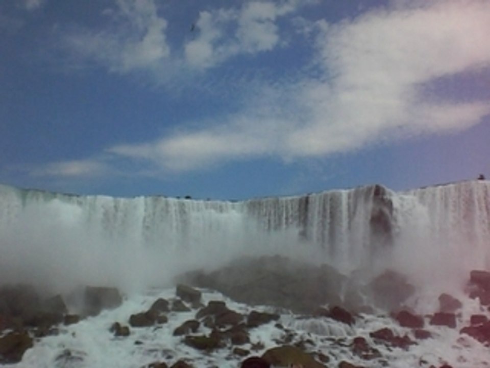 Les chutes américaines, du bateau