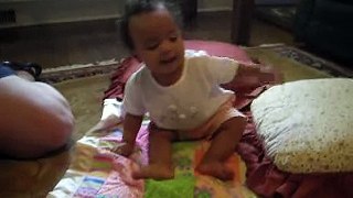 Imani learns to sit, 7-28-08