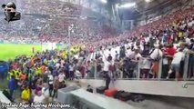 Fuite d'un virage du Vélodrome de fans anglais attaqués par les hooligans - Euro 2016