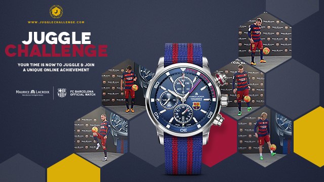 FC BARCELONA and Maurice Lacroix create the world’s longest juggle
