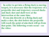 Aiming and shooting at a moving target. How to lead ducks. Shooting ducks