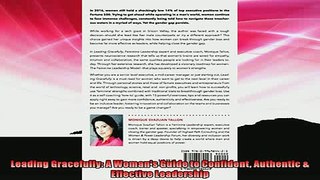 READ book  Leading Gracefully A Womans Guide to Confident Authentic  Effective Leadership  FREE BOOOK ONLINE