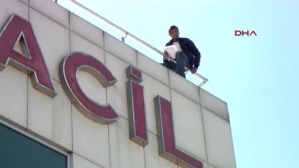 Kayseri - İstediği İlaçları Yazdıramayınca Hastane Terasında İntihara Kalkıştı