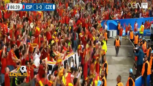 اهداف اسبانيا والتشيك 1-0 بيكيه [2016_06_12] يورو 2016 علي محمد علي