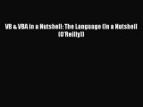 Read VB & VBA in a Nutshell: The Language (In a Nutshell (O'Reilly)) E-Book Free