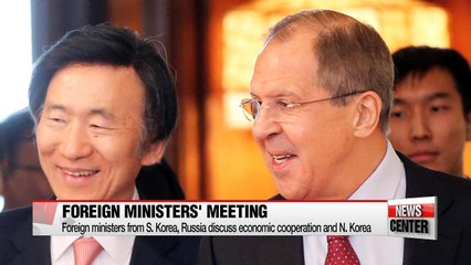 Descargar video: Foreign ministers from S. Korea, Russia discuss economic cooperation and N. Korea