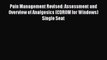 Read Pain Management Revised: Assessment and Overview of Analgesics (CDROM for Windows) Single