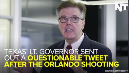 Texas Lt. Gov.'s Tweet Sparks Outrage Following Orlando Shooting