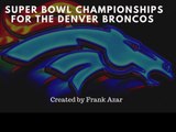 Super Bowl Championships for the Denver Broncos