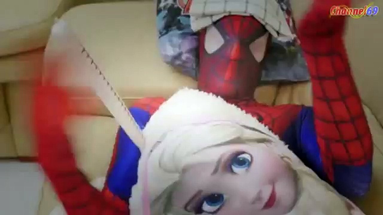 Spiderman Vs Joker Vs Frozen Elsa   spiderman got Sick    Superhero Fun in Real life