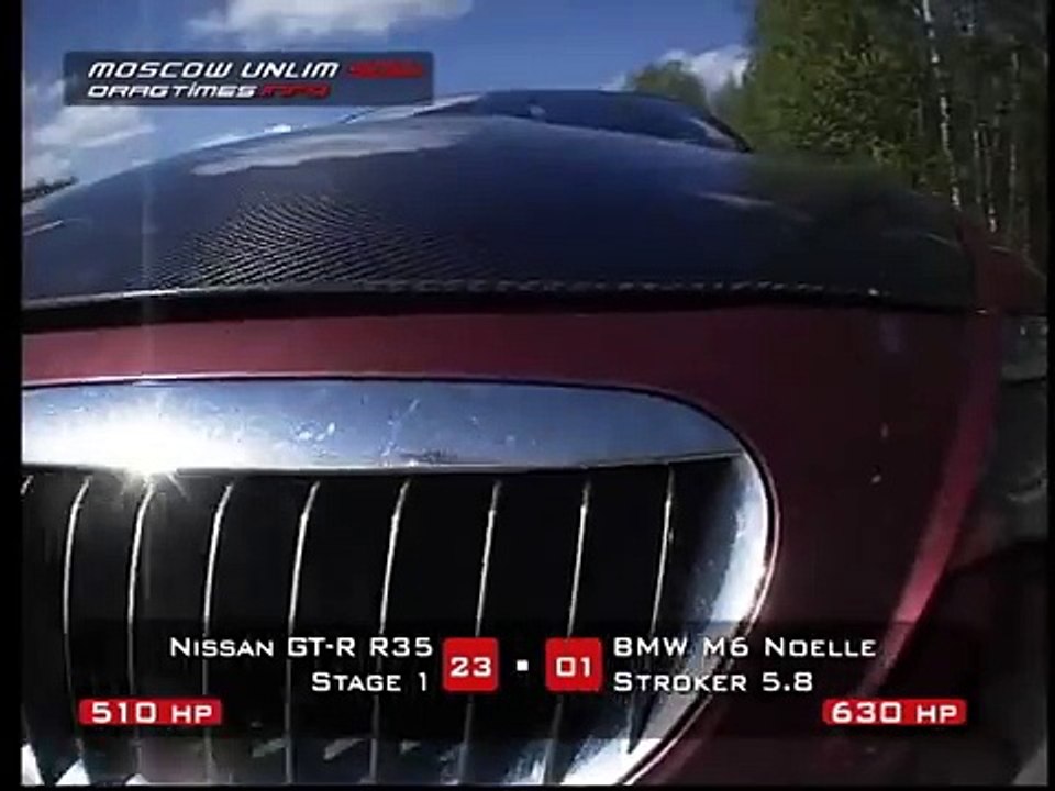 Moscow Unlim 500: Nissan GT-R vs BMW M6