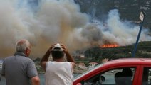 İzmir Karaburun'da Orman Yangını Çıktı