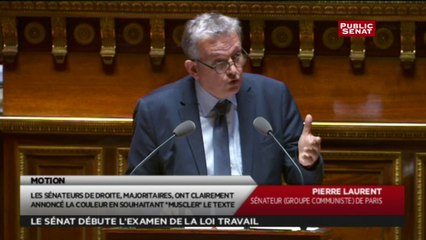 Pierre Laurent : "La vérité est que vous avez choisi l'immobilisme dans le libéralisme"