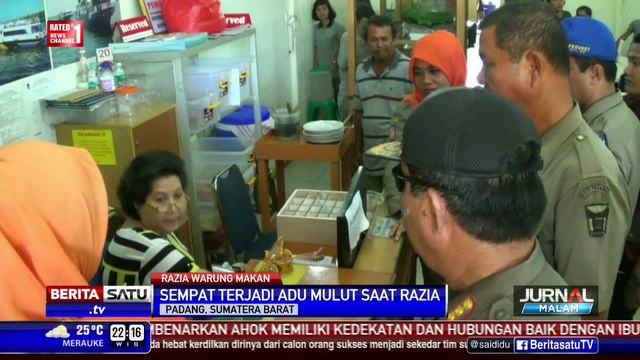 Satpol PP Kota Padang Razia Warung Makan yang Buka Siang
