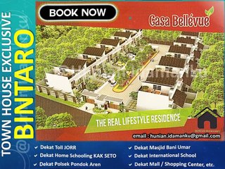 Townhouse Bintaro Casa Bellevue Residence (Murah Nyaman Strategis)