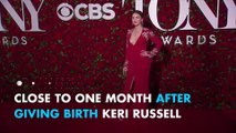 Keri Russell after giving birth looks amazing at Tony Awards