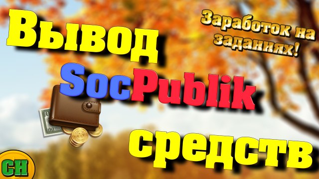 Заработок дома. Вывод средств Socpublic!