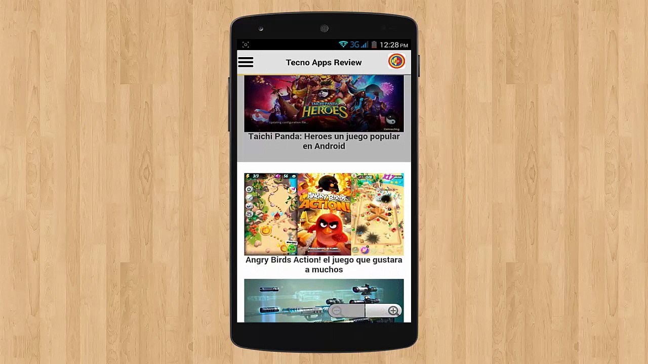 Aplicación Android de Tecno Apps Review