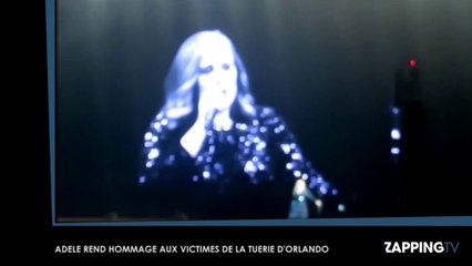 Attentat d’Orlando : Adele fond en larmes sur scène en rendant hommage aux victimes (Vidéo)