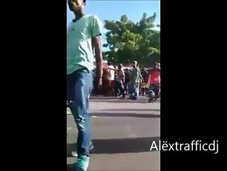 Momento en el que la GNB disparó reprimió a los manifestantes en Cariaco