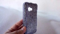 24 Swarovski Crystal Cell Phone Faceplate Case Cover Tanzanite 12ss  REM Crystals