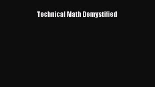 Download Technical Math Demystified PDF Free