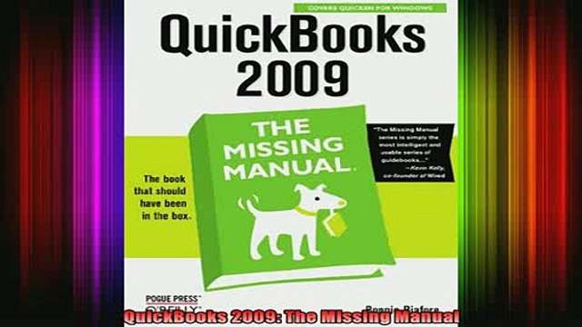 DOWNLOAD FREE Ebooks QuickBooks 2009 The Missing Manual Full EBook