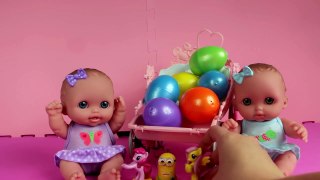 Baby Doll Potty Training Eating Food Bathtime surprise eggs minions Peppa Pig Masha and the Bear