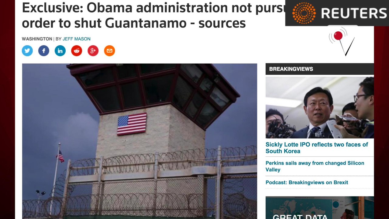 Obama Administration Not Pursuing Executive Order to Close Guantanamo Bay