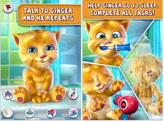 My Talking Ginger! Ginger game with cake! Funny cat! Ginger cool!