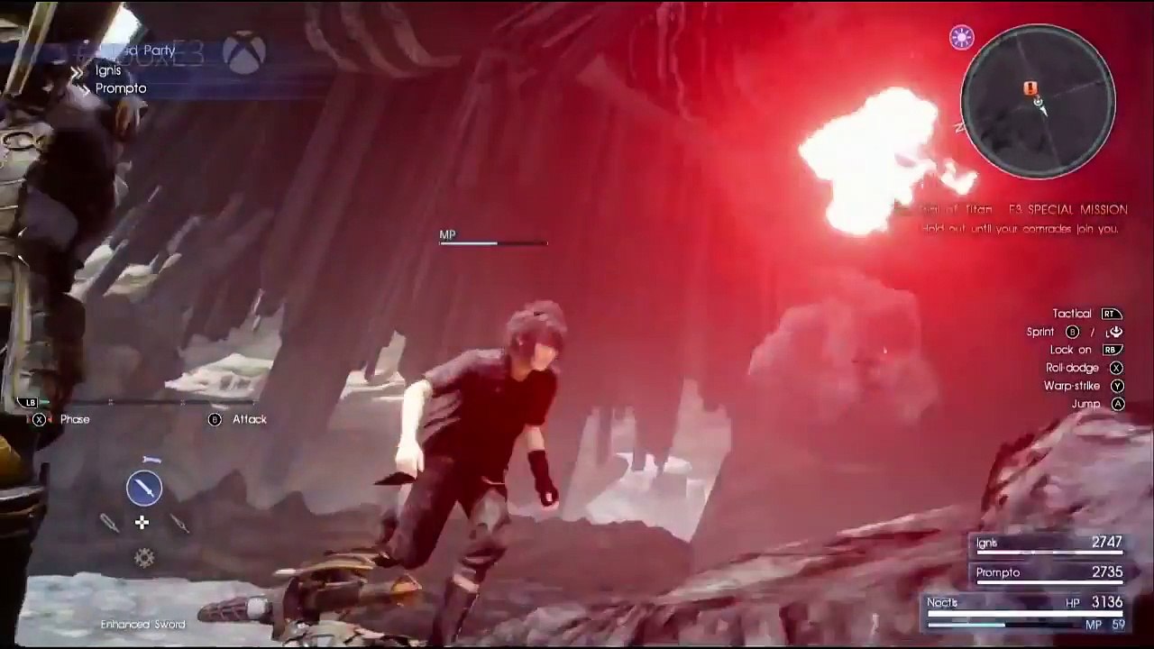 Final Fantasy XV - Gameplay del E3 2016