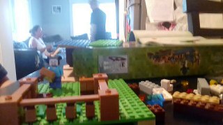 Minecraft THE FARM lego stop motion build