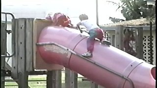 Kid Bloopers #1 - Little Girl Falls Off Tube Slide