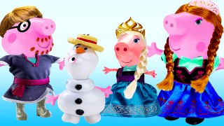 Peppa Pig   Frozen Dress up Party Toys Play Cartoon