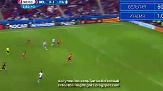 Graziano Pellé Goal - Belgium vs Italy 0-2