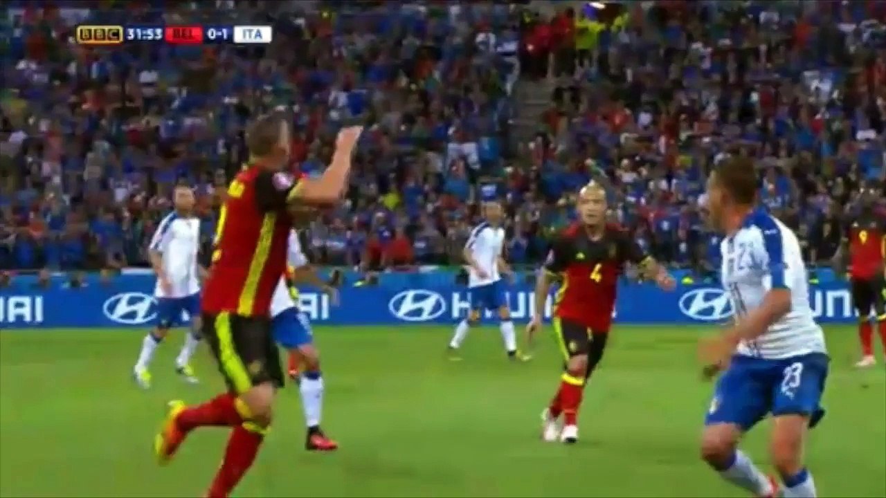 هدفي ايطاليا في مرمي بلجيكا في المجموعة الخامسة يورو2016