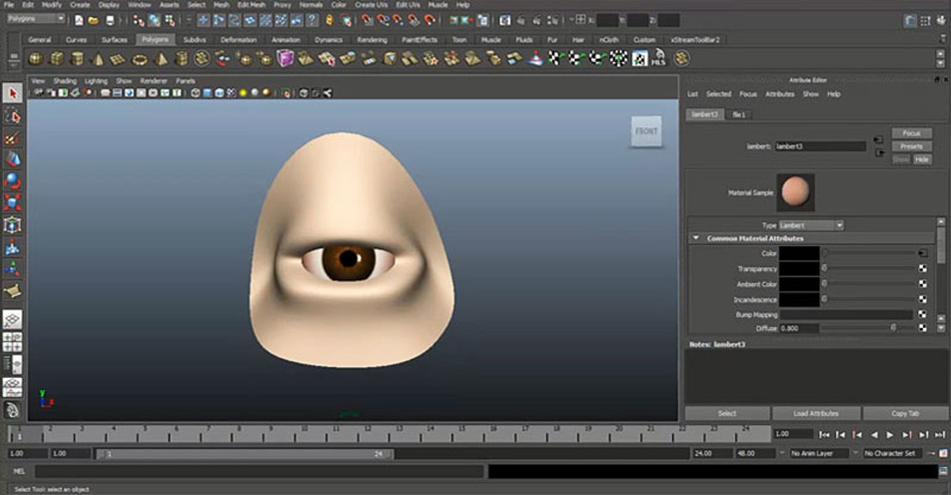 3D Maya Eye Tutorial
