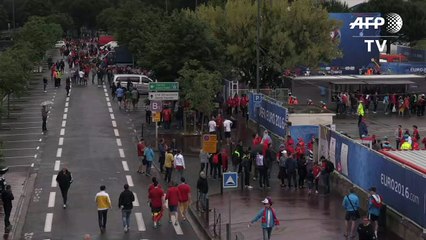 Toulouse: arrivée des supporters au stade