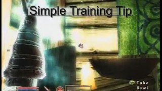 Simple Oblivion Training Tip 1