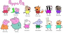 Peppa Pig Coloring Pages - Peppa Pig Family Coloring Spiderman, Iron Man, Hulk, Superman Kids Songs