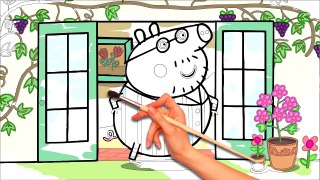 Peppa Pig Coloring Book Daddy Pig in Pajamas