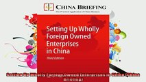 EBOOK ONLINE  Setting Up Wholly Foreign Owned Enterprises in China China Briefing  BOOK ONLINE