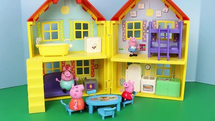 Mickey Mouse Clubhouse Mickey Fire Truck Peppa Pig George Pig Joker from Batman ToysReviewToys