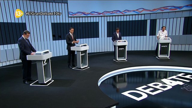 3/3 Debate a 4 13.06.2016 (Mariano Rajoy, Pedro Sánchez, Albert Rivera y Pablo Iglesias) Elecciones 26J